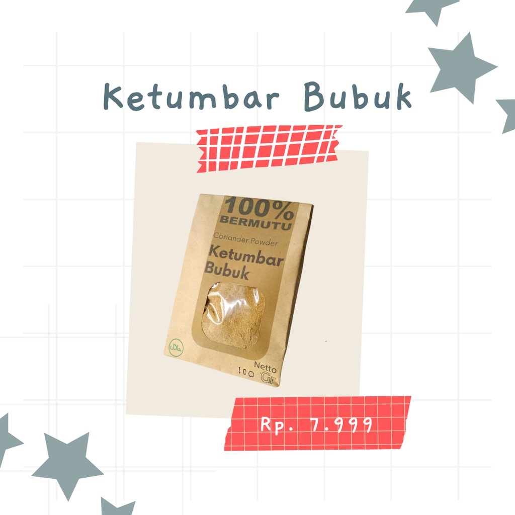 

Ketumbar Bubuk Coriander Powder Asli Premium Halus 100 Gram