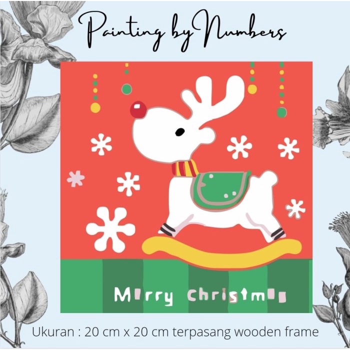 

Produk Terbaru Diy Painting By Number 20X20Cm Kerajinan Tangan - Merry Christmas