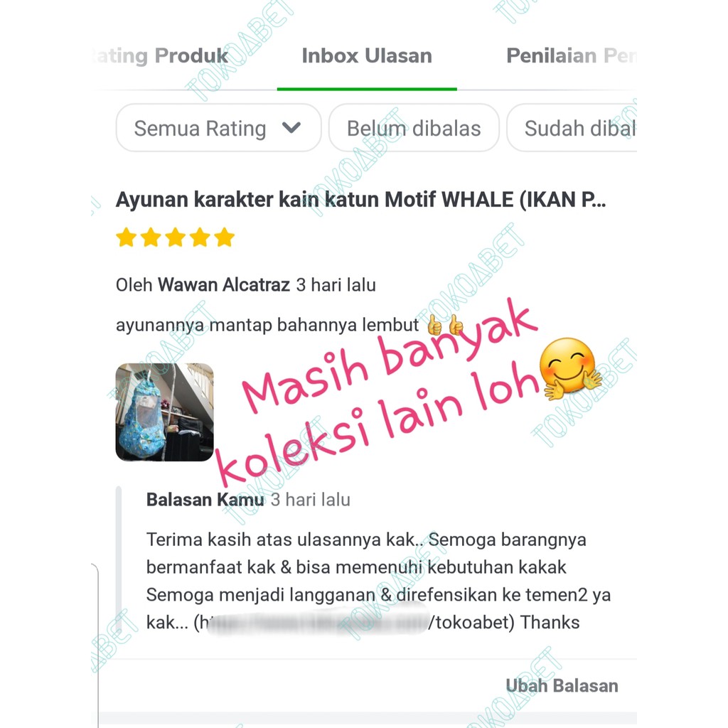 Ayunan karakter kain katun / Ayunan Bayi / Ayunan Kasur / Ayunan Kelambu / Ayunan Anak #tokoabet