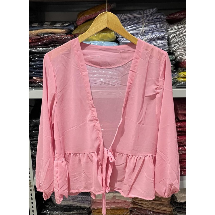 Toply shop Outer ceruty cacha simple cardigan ceruty premium