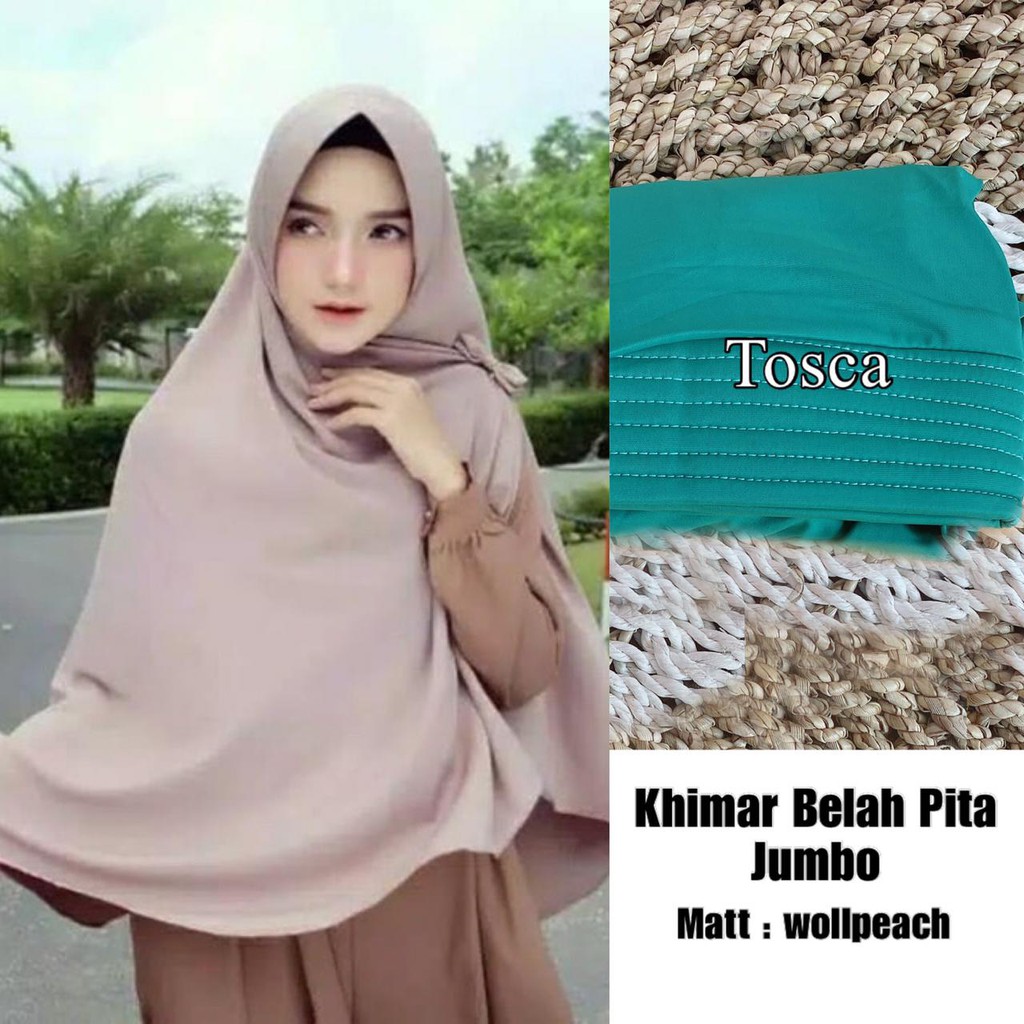 JILBAB INSTAN KHIMAR JUMBO BELAH TENGAH KUPU / KHIMAR PET JUMBO BELAH KUPU HIJAB SYARI