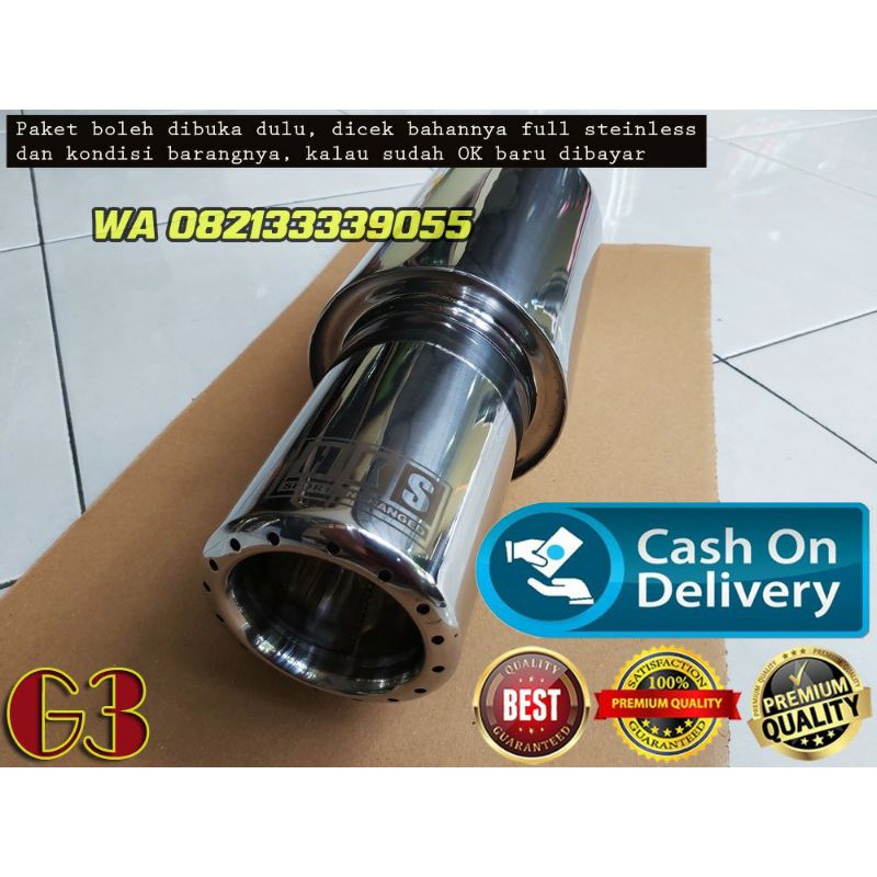 Knalpot Mobil Bass Terios Calya Grand Max Innova Avanza BR-V Carry Pick-up Rush Brio XPander - HKS T