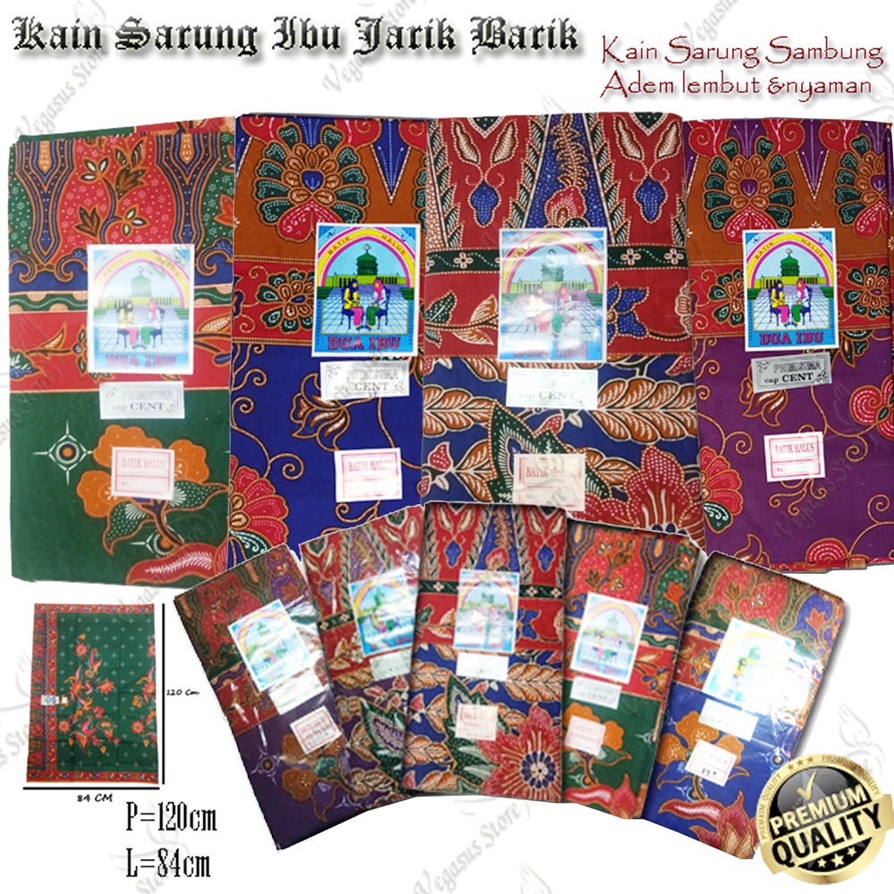 Sarung Ibu Melahirkan Kain Batik Jarik Dua Ibu Murah Cap Cent-Kain Sarung Wanita Dua Ibu Sambung(COD