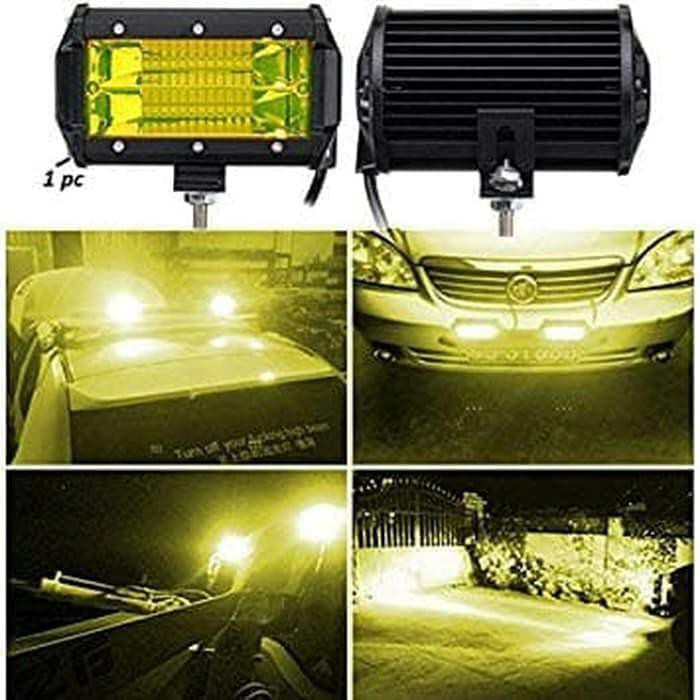 Lampu Tembak Sorot Foglamp Mobil 24 Titik Warna Kuning -