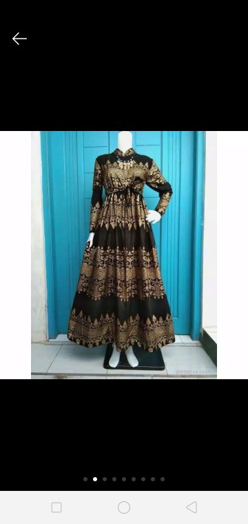 Termurah Gamis Batik Prada Exlusive Ld140cm