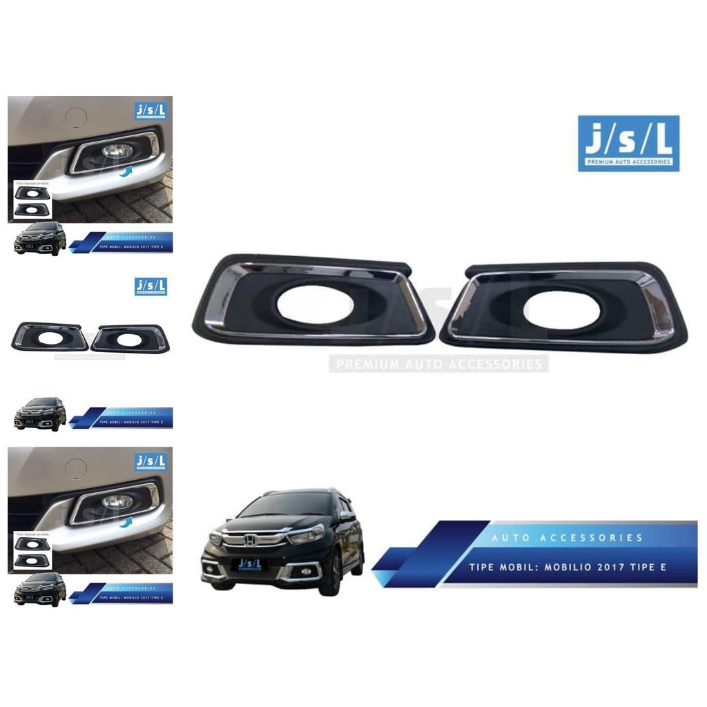 new mobilio 2017 cover fog lamp replacement chrome tipe e