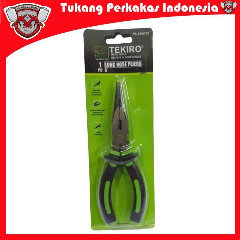 TEKIRO TANG LANCIP 6 INCH/TANG CUCUT/ LONG NOSE FLIERS 6&quot;