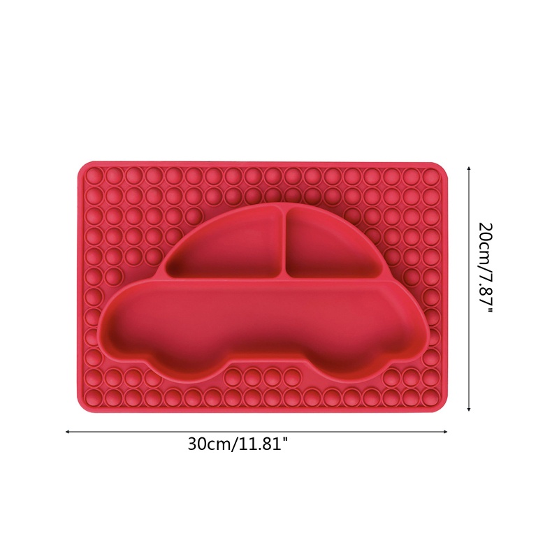 Mary Piring Makan Bayi Bahan Silikon BPA Free Dengan Fidget Popper