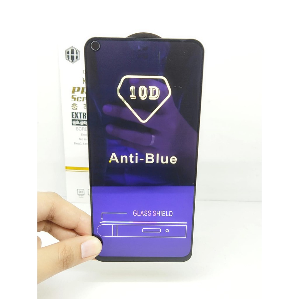 KOREAN BlueRay 10D Vivo Y50 Y30 Y30i 6.53 inchi Tempered Glass FULL GLUE ANTI RADIASI