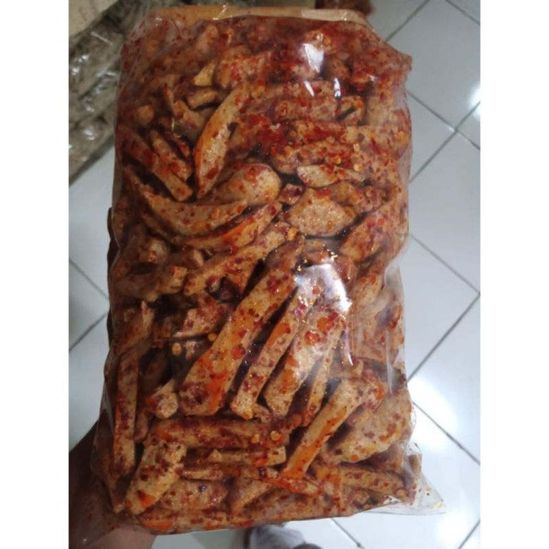 

Basreng Baso Goreng Pedas Extra daun jeruk netto 500 gram