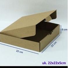 

Kotak karton Box Kardus kraff Dus Packing Mika 22x22x5
