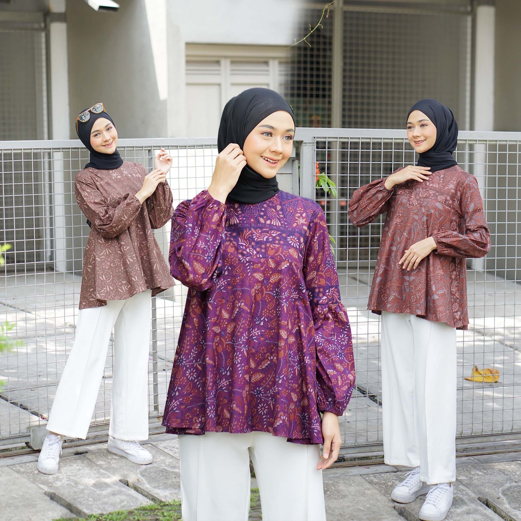 FITTINGROOM11 Blouse Batik - Hani Blouse New