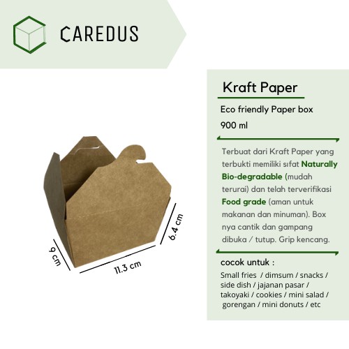 

Kraft Paper Box 900 ml