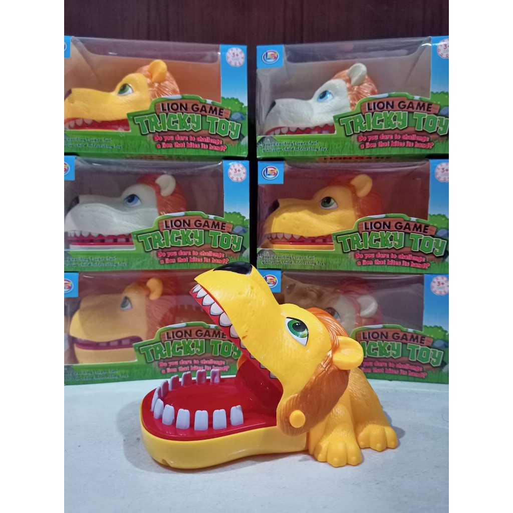 mainan Singa/Harimau gigit jari mainan prank Singa/Harimau gigit Singa singaan murah