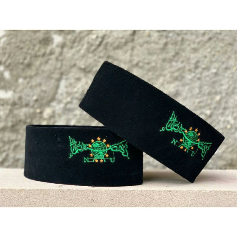 PECI NU HIJAU / PECI BORDIR MOTIF NU HIJAU / PECI SONGKOK NU HIJAU