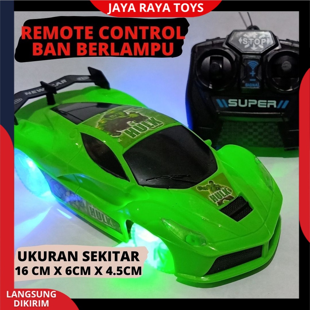 Mobil Remot control Ban Nyala Berlampu RC Sport car Sedan Super Speed