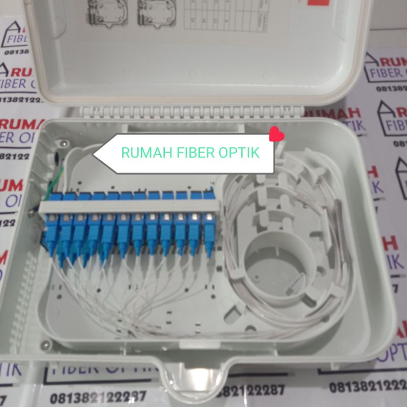 odp 24 core lengkap Splitter PLC 1:16 SC UPC/odp 24core
