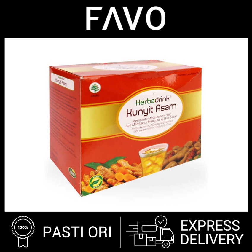 

Herbadrink Kunyit Asam - 5 Sachets - Minuman Pelancar Datang Bulan