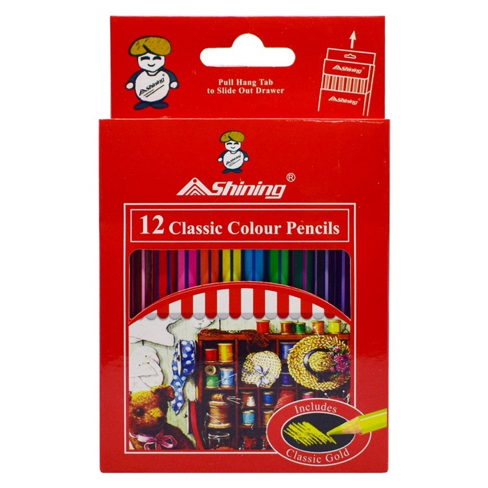 

WARNAPENSIL- SHINING PENSIL WARNA 12 WARNA (SHORT) -PENSIL WARNA