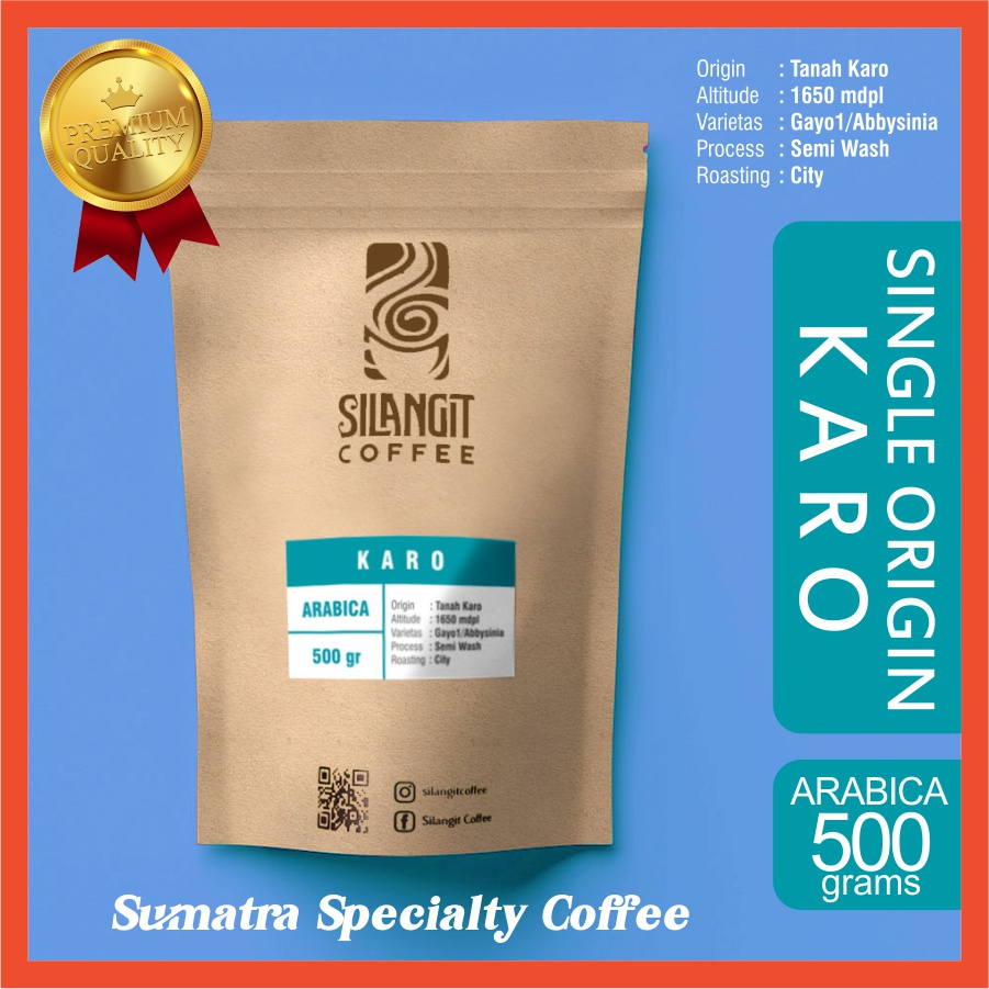 

ARABICA KARO Grade#1 Bubuk 500gr by Silangit Coffee