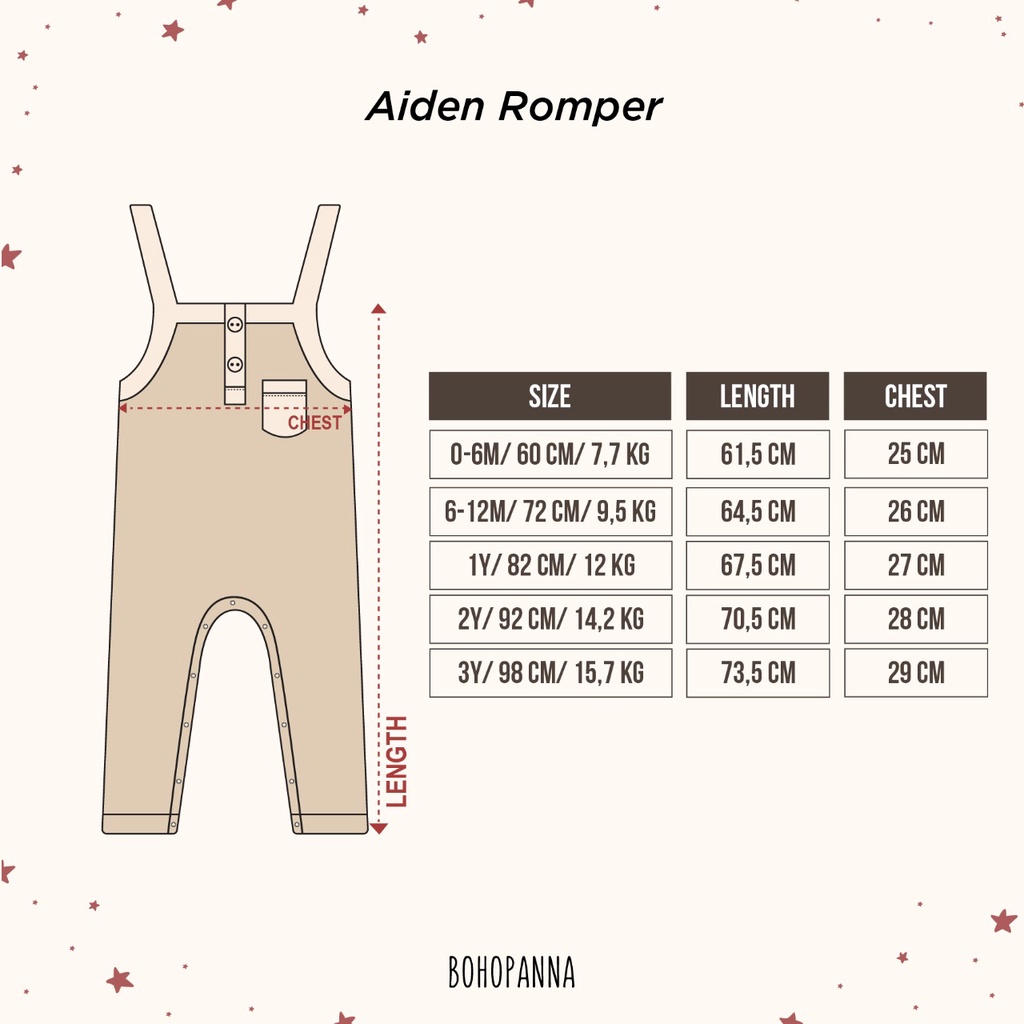 Bohopanna - Aiden Romper / Jumpsuit Bayi Dan Anak