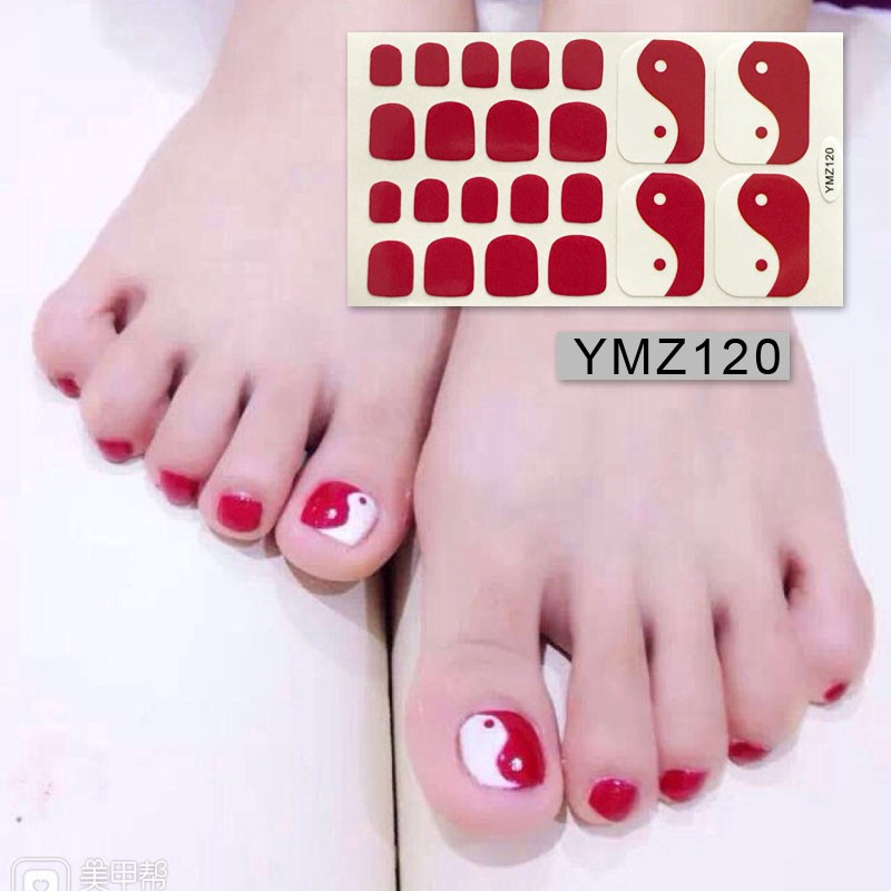 Hbj Stiker Kuku Kaki Palsu Akrilik 3d Untuk Nail Art Diy