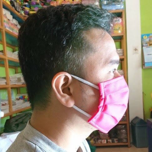 MASKER KAIN DEWASA BAHAN SPUNBUND 2 PLY (2 LAPIS) / DAPAT DI CUCI ULANG