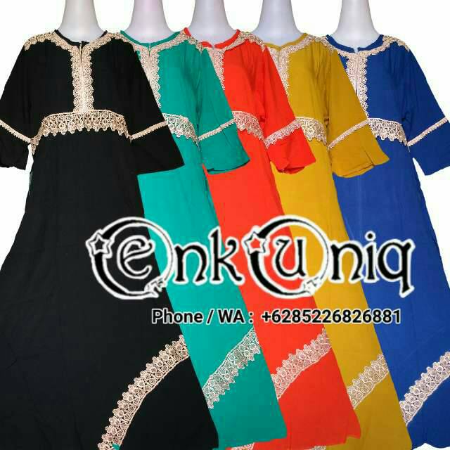 Dress Maura Warna / Daster Panjang / Sekdress Maura