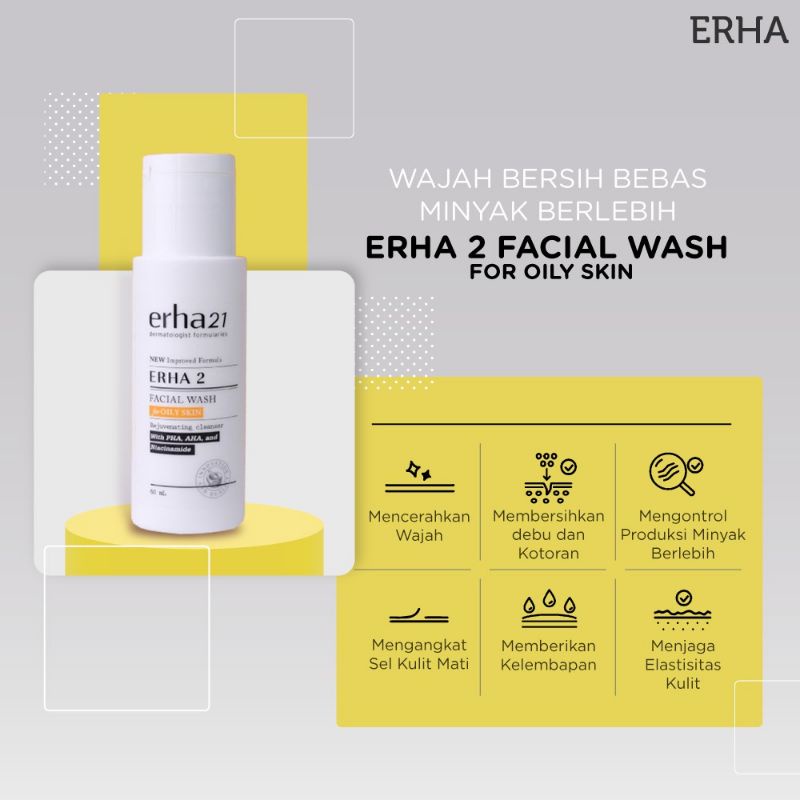 ERHA 21 DERMATOLOGIST FORMULARIES FACIALWASH 60ML