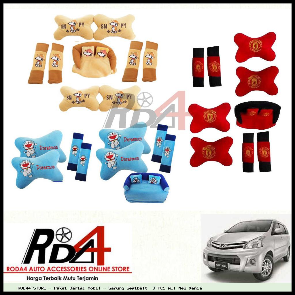 Paket Bantal Mobil - Sarung Seatbelt  9 PCS All New Xenia