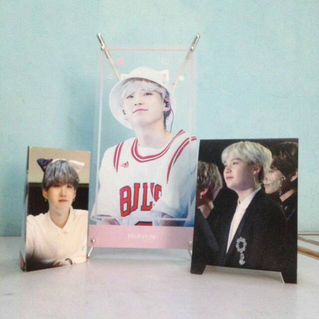 [BTS FANSITE] PHOTO DESK STANDING, MINI BANNER SUGA