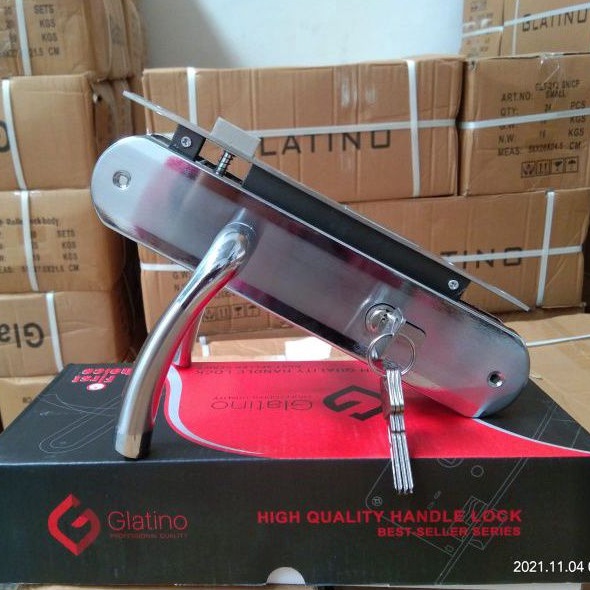 Kunci Pintu Besar Glatino GLT 212 PREMIUM / Handle Pintu Besar Glatino Premium / Kunci Pintu Besar Komplit / Handle Set Glatino GLT 212