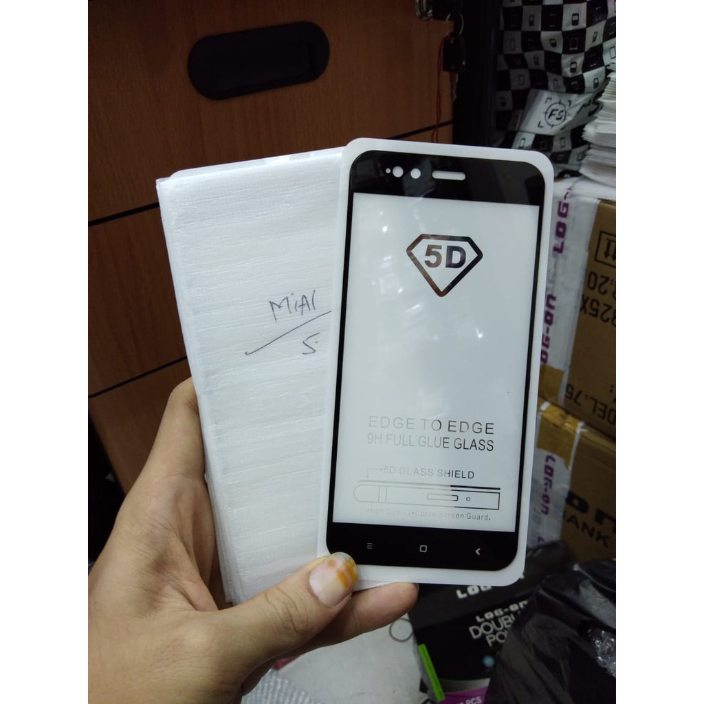 TEMPERED GLASS XIAOMI MI A1 MI 5X 5D FULL LEM COVER PREMIUM ANTI GORES KACA