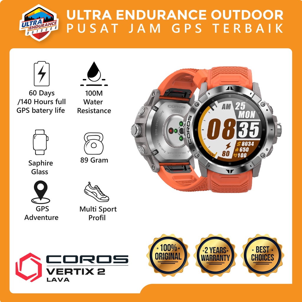 Jam Tangan Coros Vertix 2 GPS Adventure Watch