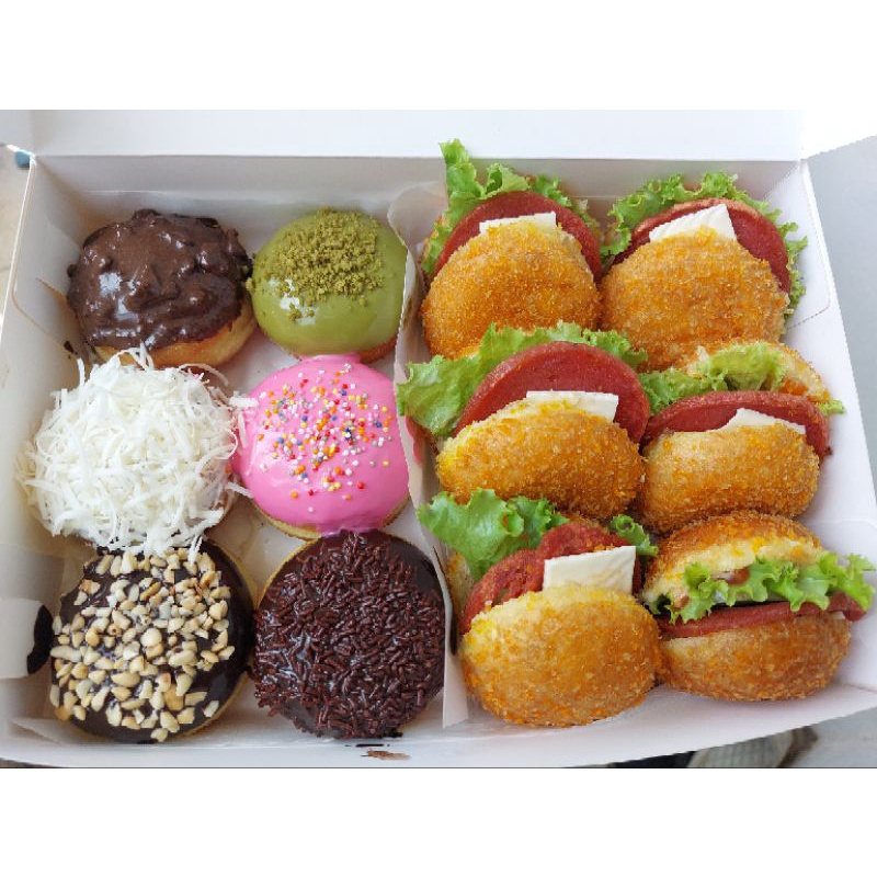 

Donat mix burger extra cheese