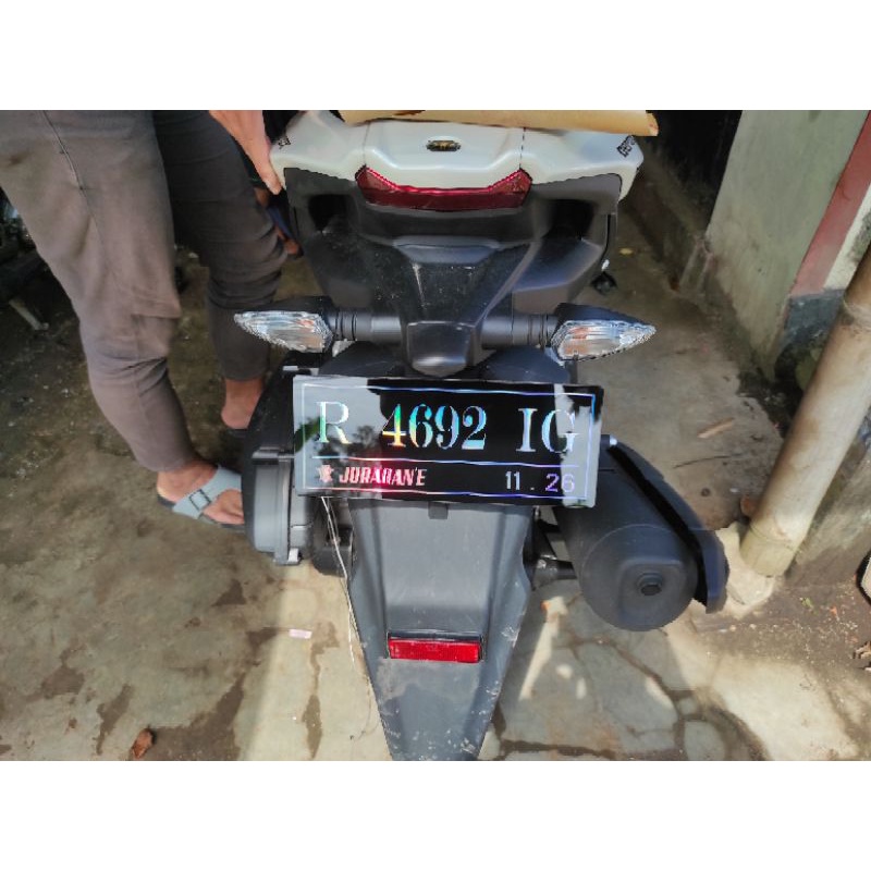 PLAT NOMOR LED + HOLOGRAM