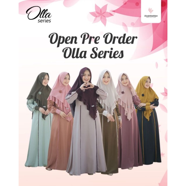 Moslem ORI gamis busui frendly OLLA SERIES BY ALZAINFASHION (open PO)