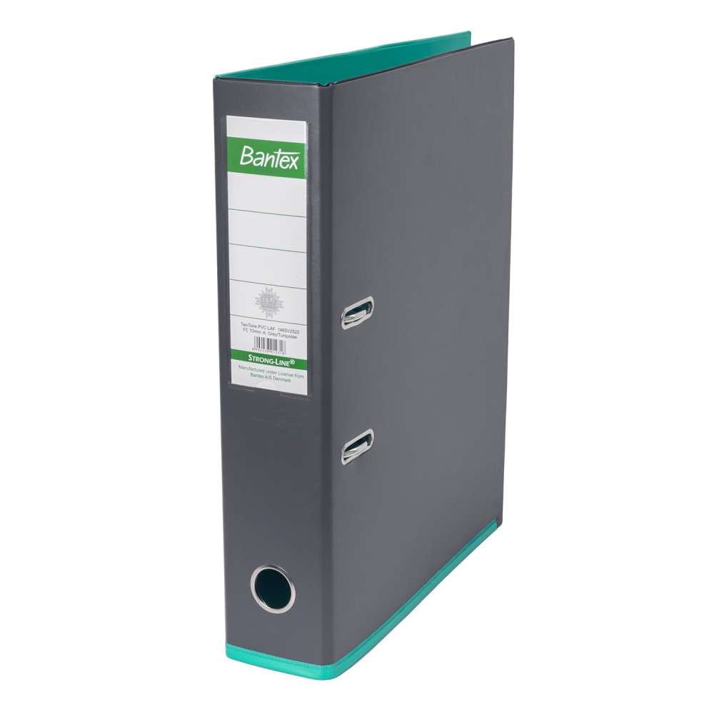 

[Zada] Bantex Lever Arch File Ordner Two Tone Folio 7cm Anthracite Grey Turquoise #1465V2522