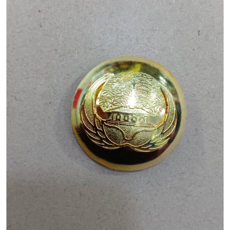Pin Korpri Cembung Sepuh Emas (Magnet)