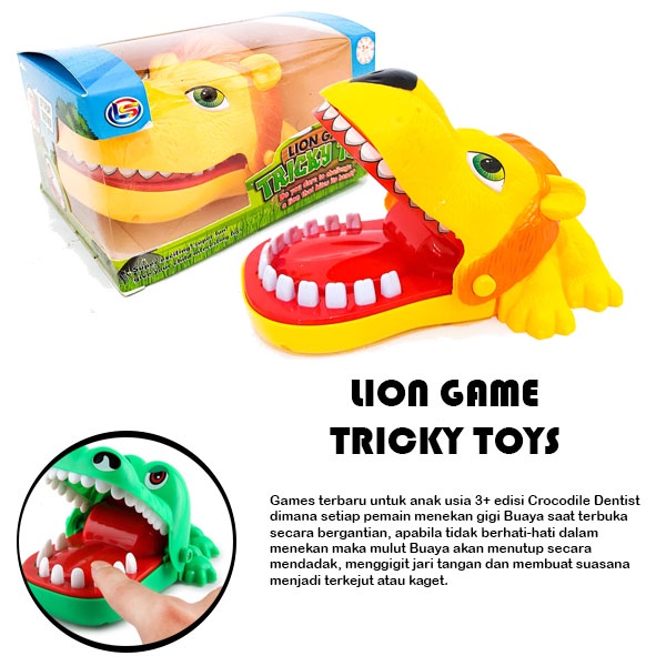 Lion Tricky Toys Hand Games Family - Mainan Anak SNI Gigit Jari Singa