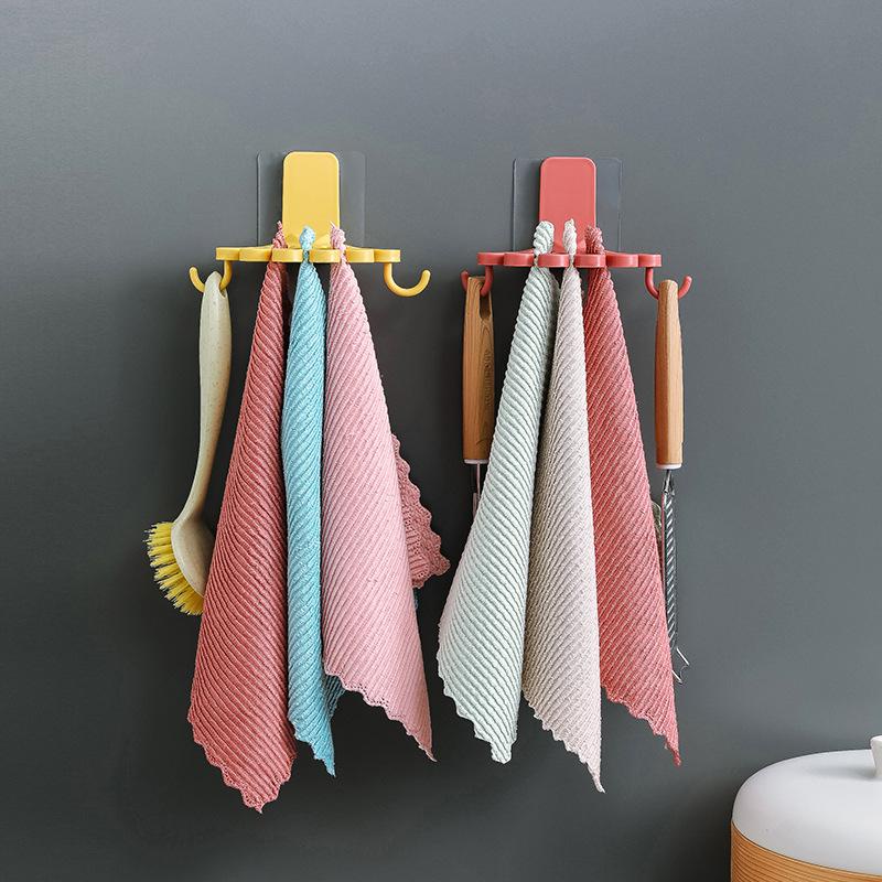 Gantungan Lap Tangan Towel Double Hook Gantungan Dapur WC Serbaguna