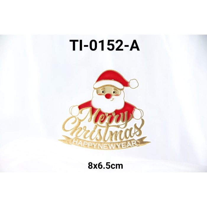 

KUE-PENGHIAS-ALAT- TI-0152-A CAKE TOPPER TULISAN NATAL MERRY CHRISTMAS SINTERKLAS EMAS -ALAT-