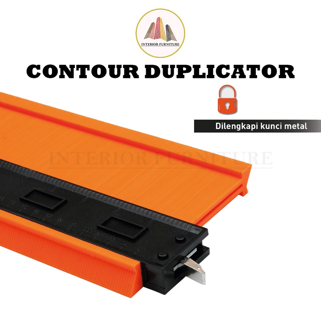 Duplikator Kontur Penggaris Bentuk Template Potong Speed Square Woodworking