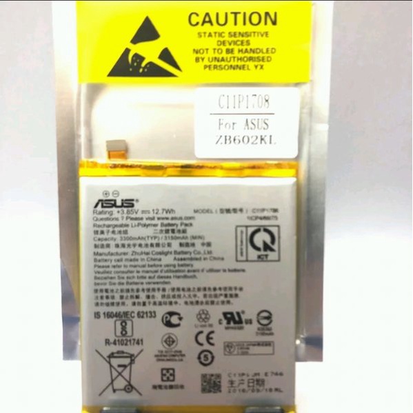 Original 100 Asus Genuine Batu Batre Battery Baterai Asus Zenfone 5Z Zenfone 5 2018 ZB620KL  ZE620KL