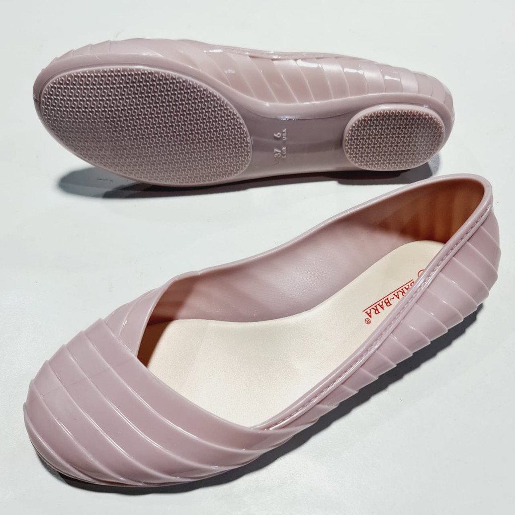 BARA BARA jelly shoes Sepatu karet empuk murah wanita barabara flatshoes import 13112