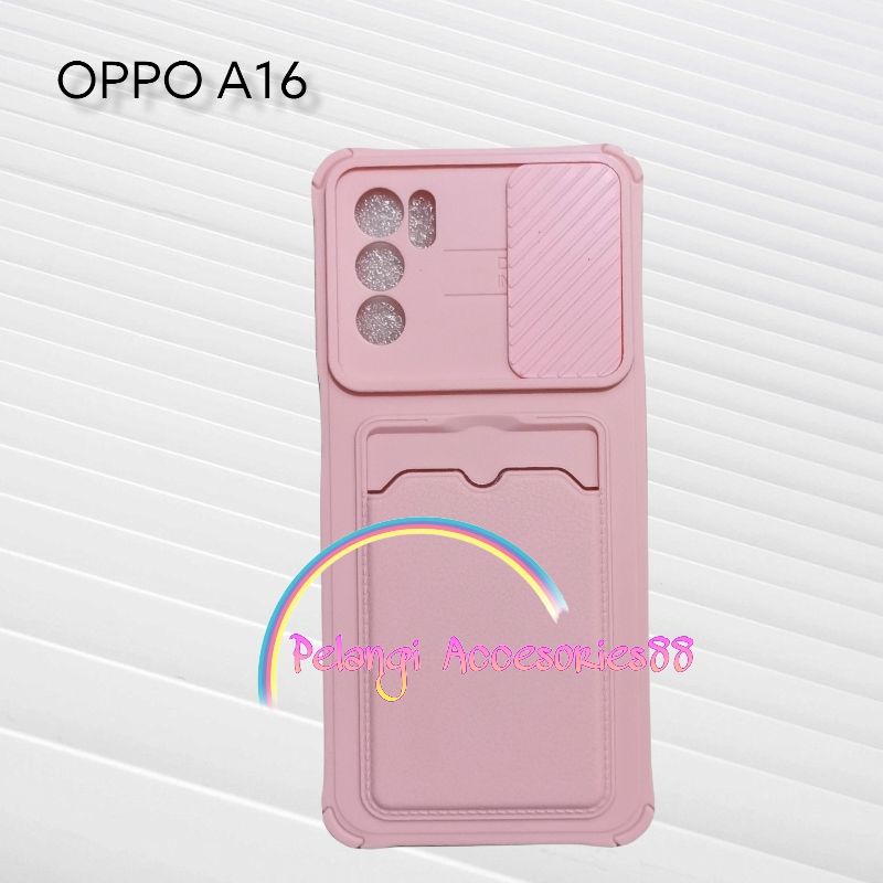 CASE OPPO A16 CASE SOFTCASE SLEDING WARNA WARNI