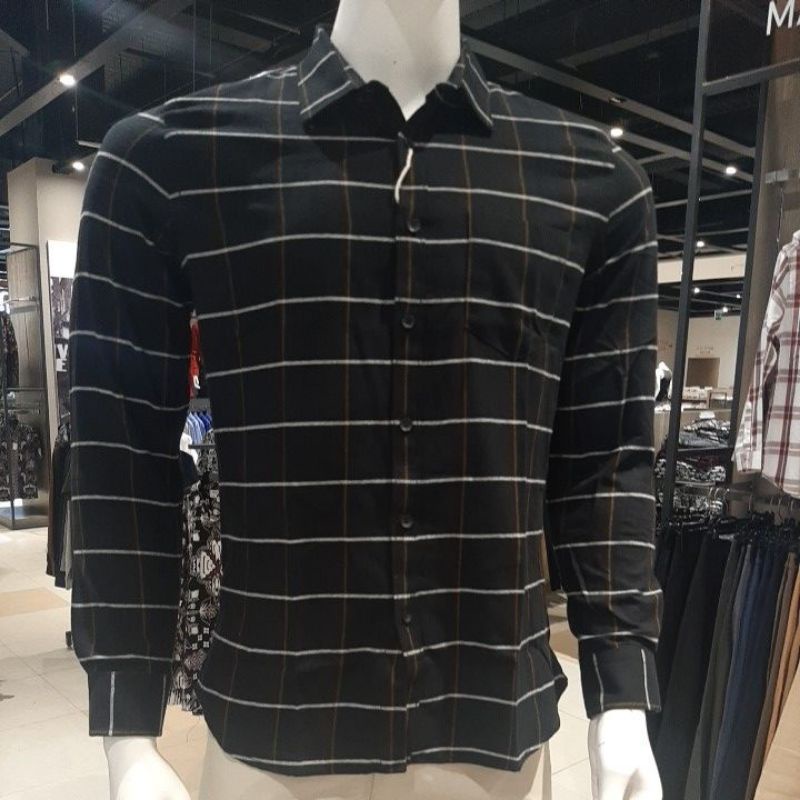 Kemeja pria kotak-kotak lengan panjanh by manzone