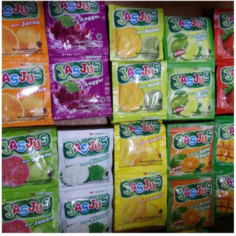 

Jasjus minuman serbuk buah All Variant | 1 renceng 10 sachet