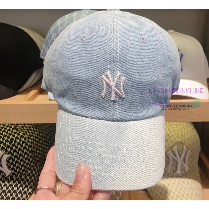 MLB Denim Washed Unstructured Ball Cap New York Yankees