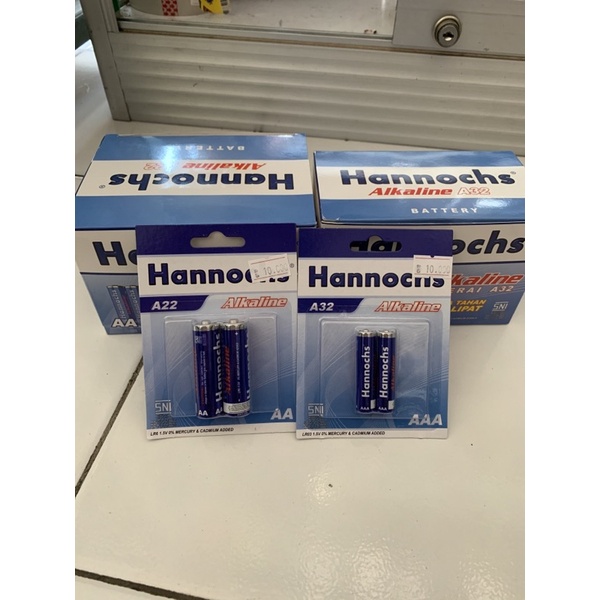 BATERAI HANNOCHS ALKALINE A22 A32